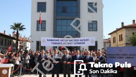 Babadağ Vergi Dairesi açıldı: Yerinde hizmet dönemi