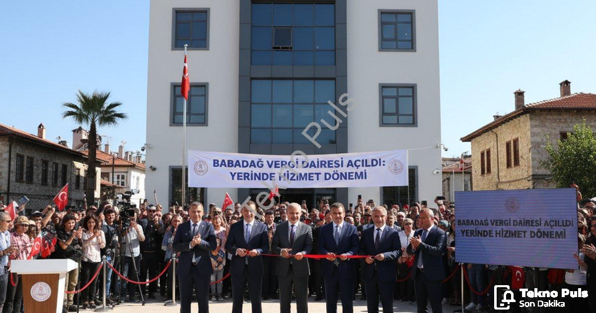 "Babadağ Vergi Dairesi açıldı: Yerinde hizmet dönemi" başlıklı haber için fotorealistik, profesyonel
