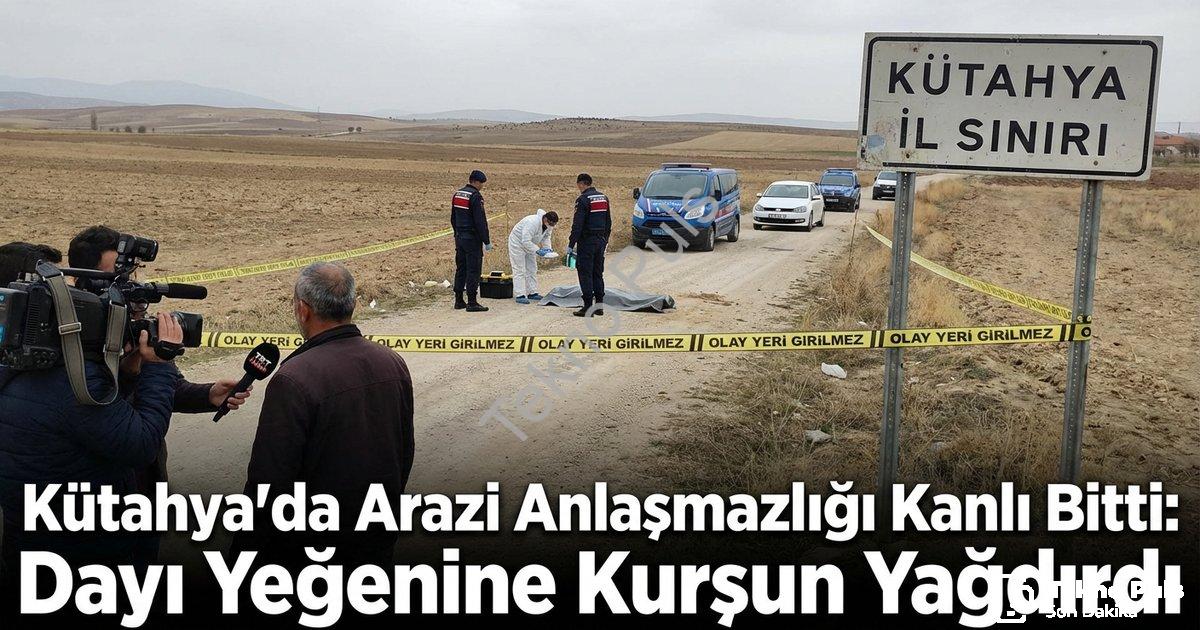 "Kütahya'da Arazi Anlaşmazlığı Kanlı Bitti: Dayı Yeğenine Kurşun Yağdırdı" başlıklı haber için fotor