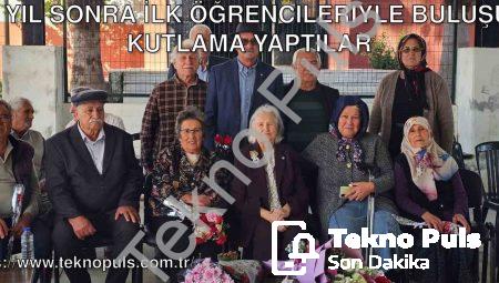 62 Yıl Sonra İlk Öğrencileriyle Buluşup Kutlama Yaptılar