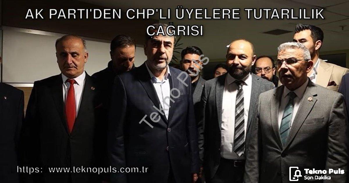 "AK Parti'den CHP'li Üyelere Tutarlılık Çağrısı" başlıklı haber için fotorealistik, profesyonel bir