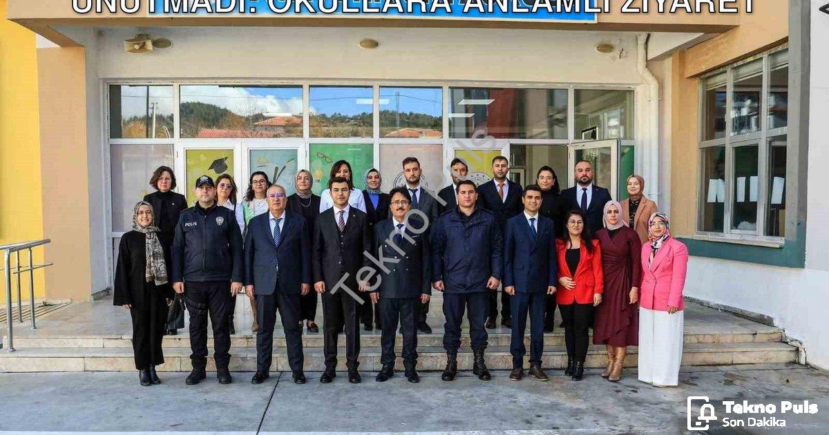 "Çameli Protokolü Eğitim Neferlerini Unutmadı: Okullara Anlamlı Ziyaret" başlıklı haber için fotorea