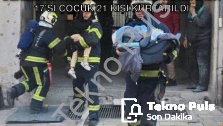 Denizli’de Can Pazarı: İş Hanı Yangınında 17’si Çocuk 21 Kişi Kurtarıldı