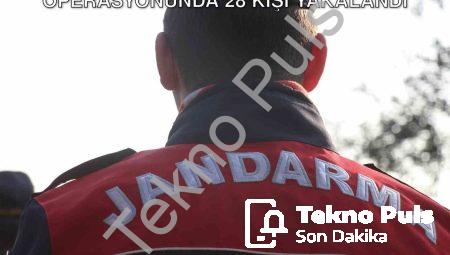 Aydın’da Suçlulara Geçit Yok: Jandarma Operasyonunda 28 Kişi Yakalandı