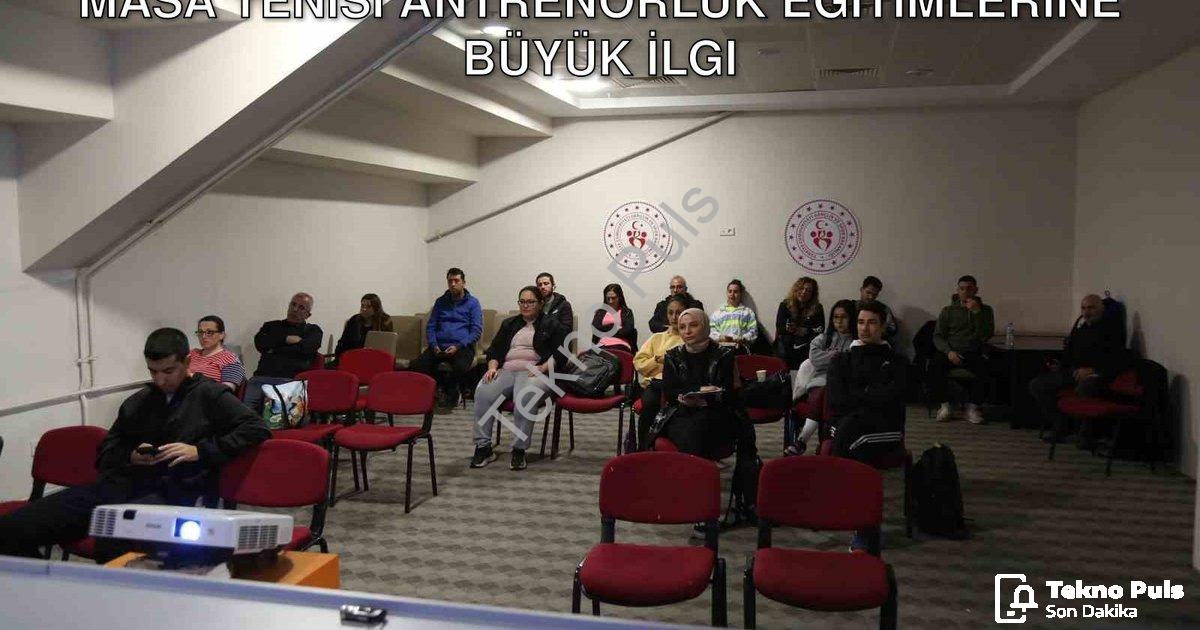 "Muğla'da Sporun Geleceği Şekilleniyor: Masa Tenisi Antrenörlük Eğitimlerine Büyük İlgi" başlıklı ha