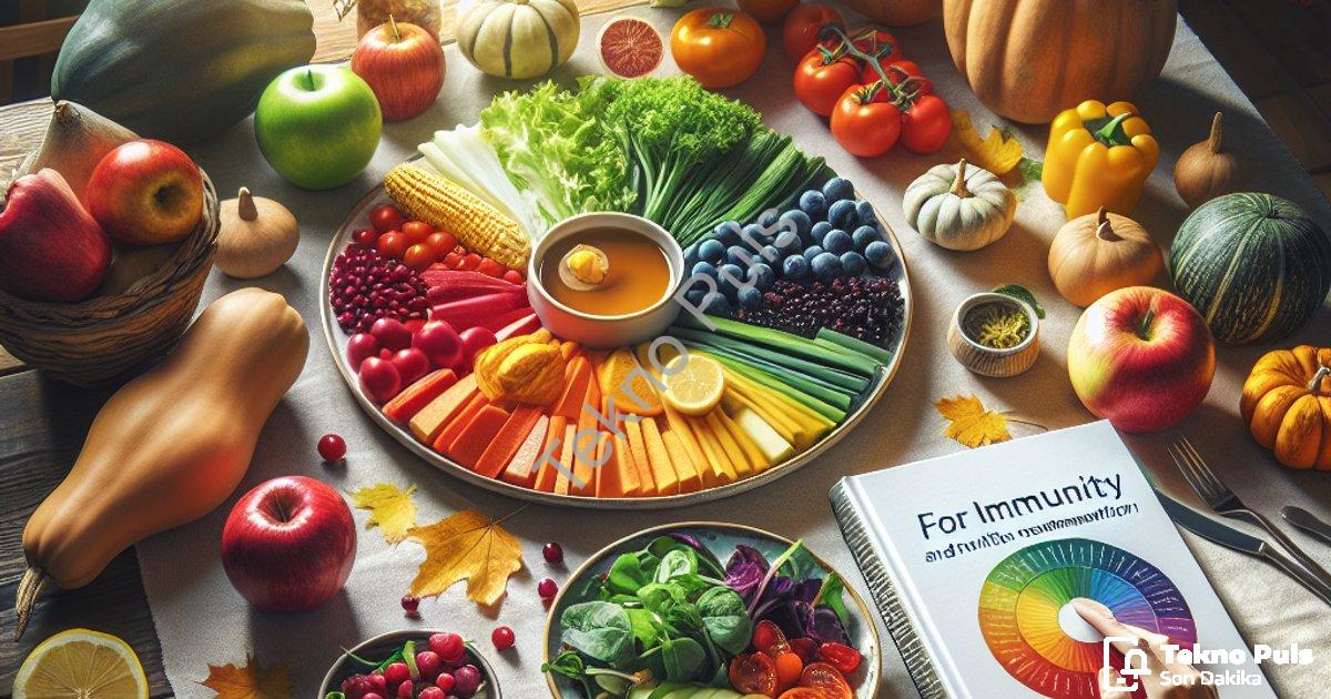"Sonbaharda Bağışıklık İçin Renkli Tabak Kuralı ve Beslenme Önerileri" başlıklı haber için fotoreali