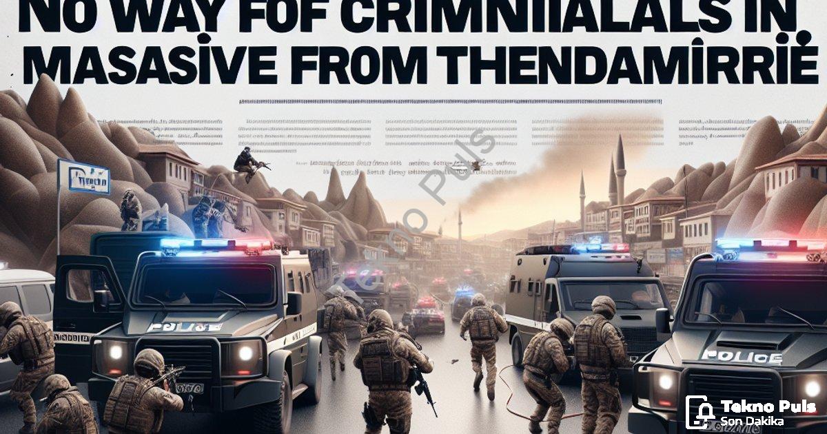 "Afyonkarahisar'da Suçlulara Geçit Yok: Jandarmadan Dev Operasyon" başlıklı haber için fotorealistik