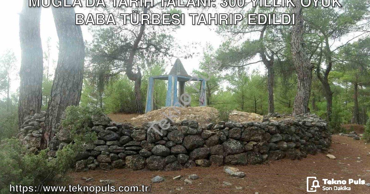 "Muğla'da Tarih Talanı: 300 Yıllık Oyuk Baba Türbesi Tahrip Edildi" başlıklı haber için fotorealisti