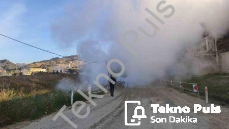 Aydın Germencik’te Jeotermal Hattı Patladı: Kaynar Su Yola Aktı