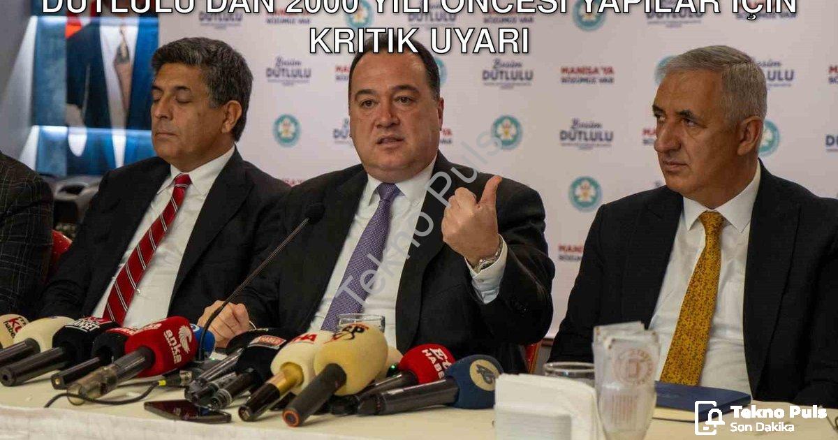 "Manisa'da Deprem Tartışması: Başkan Dutlulu'dan 2000 Yılı Öncesi Yapılar İçin Kritik Uyarı" başlıkl