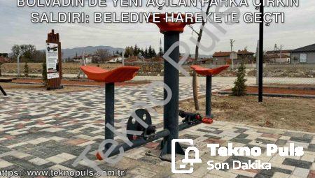 Bolvadin’de Yeni Açılan Parka Çirkin Saldırı: Belediye Harekete Geçti