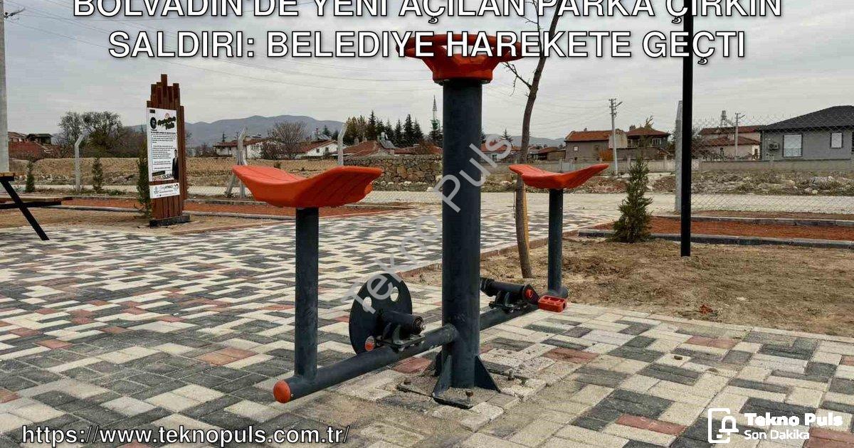 "Bolvadin'de Yeni Açılan Parka Çirkin Saldırı: Belediye Harekete Geçti" başlıklı haber için fotoreal