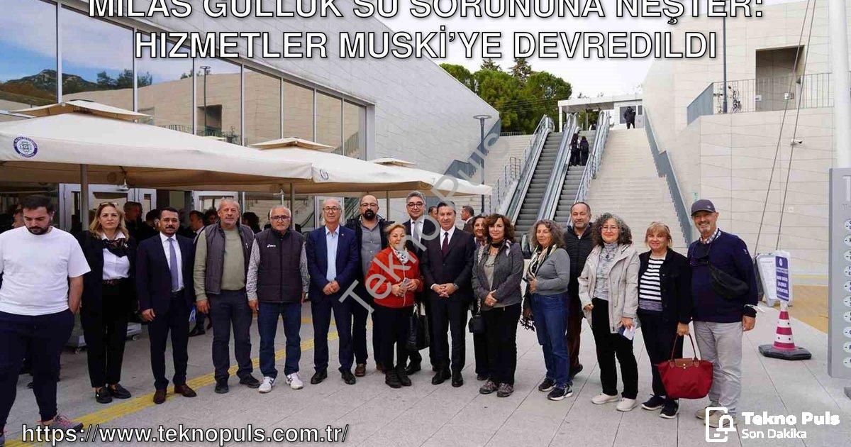 "Milas Güllük Su Sorununa Neşter: Hizmetler MUSKİ’ye Devredildi" başlıklı haber için fotorealistik,