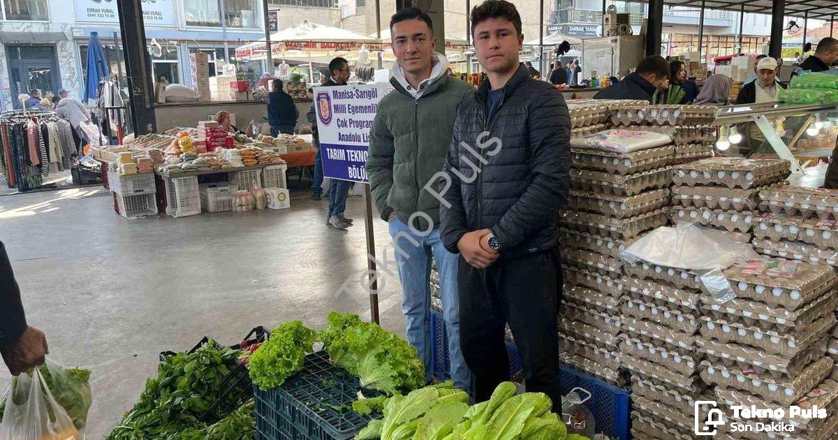 "Sarıgöl'de Meslek Lisesi Öğrencilerinden Örnek Girişim: Tarladan Sofraya Eğitim" başlıklı haber içi