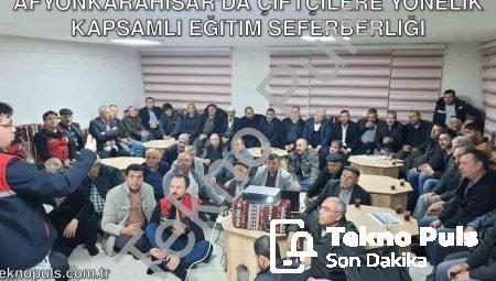 Afyonkarahisar’da Çiftçilere Yönelik Kapsamlı Eğitim Seferberliği