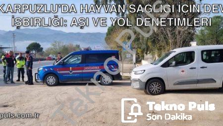 Karpuzlu’da Hayvan Sağlığı İçin Dev İşbirliği: Aşı ve Yol Denetimleri