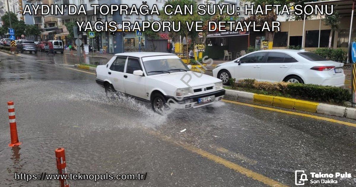 "Aydın'da Toprağa Can Suyu: Hafta Sonu Yağış Raporu ve Detaylar" başlıklı haber için fotorealistik,