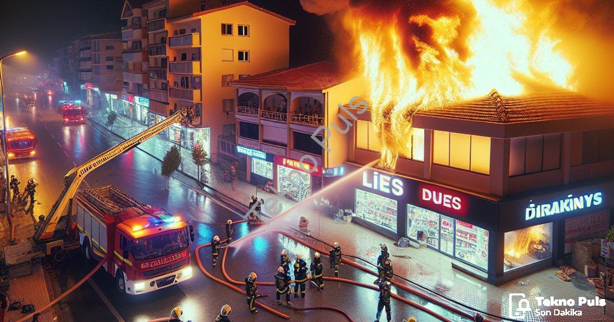 "Aydın'da Korkutan İş Yeri Yangını: Komşuların Dikkati Faciayı Önledi" başlıklı haber için fotoreali