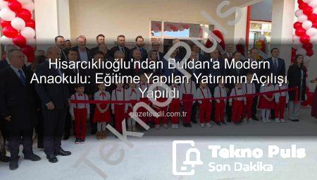 TOBB’dan Buldan’a Değerli Yatırım: Modern Anaokulu Hizmete Açıldı