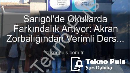 Sarıgöl’de Okullarda Farkındalık Artıyor: Akran Zorbalığından Verimli Ders Çalışmaya Geniş Kapsamlı Eğitimler