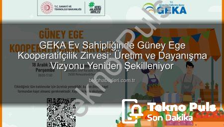 GEKA’dan Güney Ege Kooperatifçilik Zirvesi: Üretim ve Dayanışma Vizyonu Yeniden Şekilleniyor