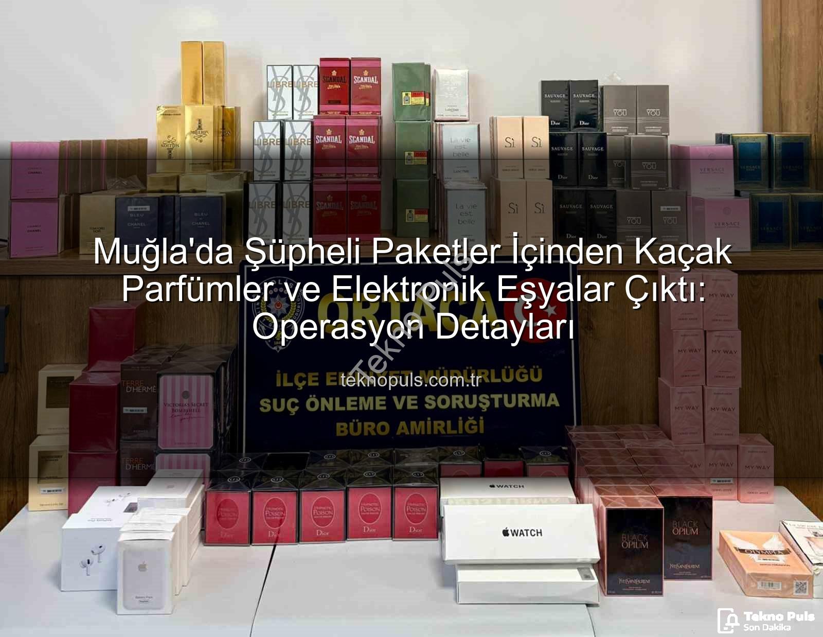 kaçak parfüm - Muğla'da Şüpheli Paketler İçinden Kaçak Parfümler ve Elektronik Eşyalar Çıktı: Operasyon Detayları