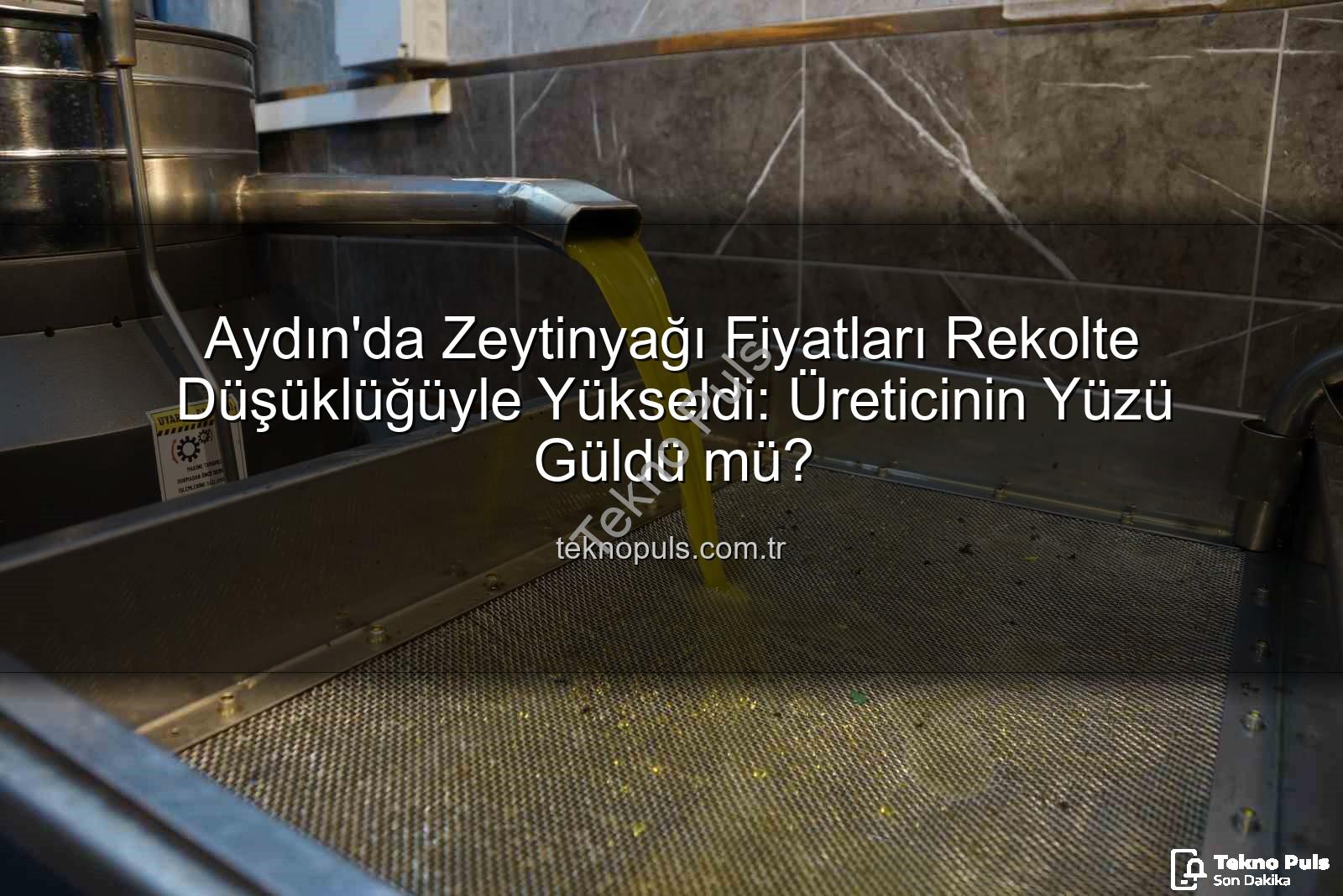 zeytinyağı fiyatları - Aydın'da Zeytinyağı Fiyatları Rekolte Düşüklüğüyle Yükseldi: Üreticinin Yüzü Güldü mü?