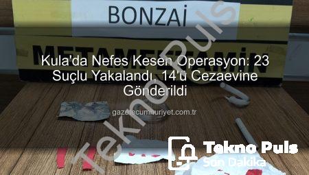 Manisa Kula’da Nefes Kesen Operasyon: Çeşitli Suçlardan Aranan 23 Kişi Yakalandı